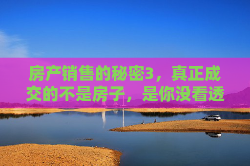 房产销售的秘密3,真正成交的不是房子,是你没看透的需求锚点,房产销售的秘密3,真正成交的不是房子,是你没看透的需求锚点 房产销售的秘密3,真正成交的不是房子,是你没看透的需求锚点,房产销售的秘密3,真正成交的不是房子,是你没看透的需求锚点
