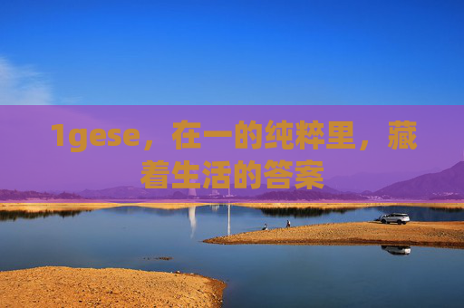 1gese，在一的纯粹里，藏着生活的答案