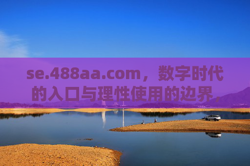 se.488aa.com，数字时代的入口与理性使用的边界，数字时代的入口与理性边界