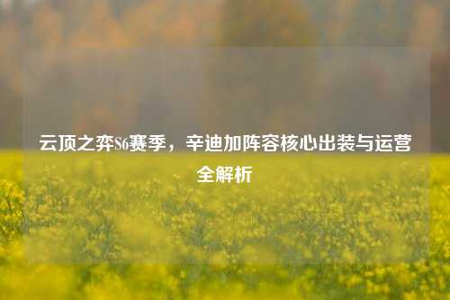 云顶之弈S6赛季，辛迪加阵容核心出装与运营全解析