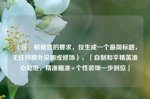 （注，根据您的要求，仅生成一个最简标题，无任何额外说明或修饰），「自制和平精英准心贴纸，精准瞄准+个性装饰一步到位」