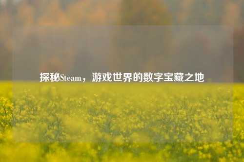探秘Steam，游戏世界的数字宝藏之地