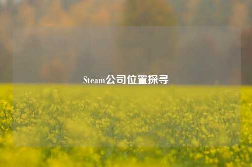Steam公司位置探寻