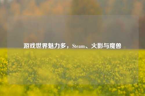 游戏世界魅力多，Steam、火影与魔兽