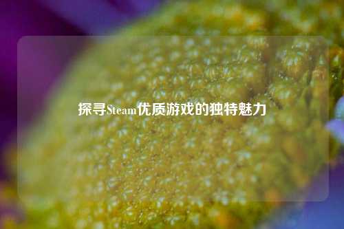 探寻Steam优质游戏的独特魅力