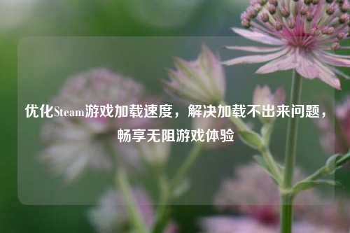 优化Steam游戏加载速度，解决加载不出来问题，畅享无阻游戏体验