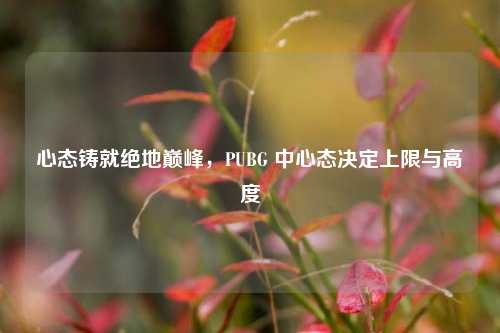 心态铸就绝地巅峰,PUBG 中心态决定上限与高度