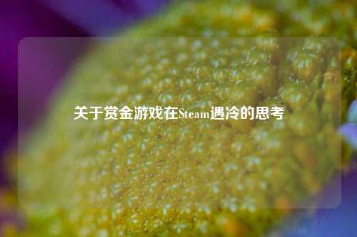关于赏金游戏在Steam遇冷的思考