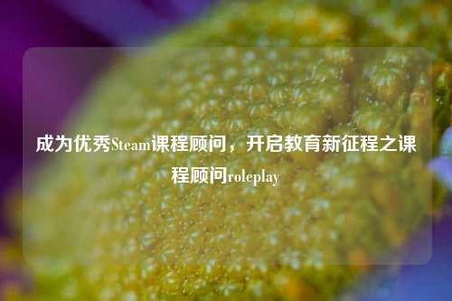 成为优秀Steam课程顾问,开启教育新征程之课程顾问roleplay