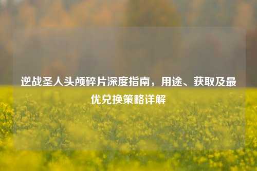 逆战圣人头颅碎片深度指南,用途、获取及更优兑换策略详解
