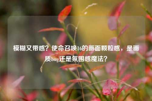 模糊又带感?使命召唤16的画面颗粒感,是画质bug还是氛围感魔法?