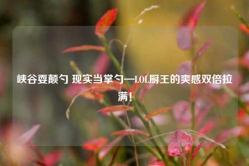 峡谷耍颠勺 现实当掌勺—LOL厨王的爽感双倍拉满!