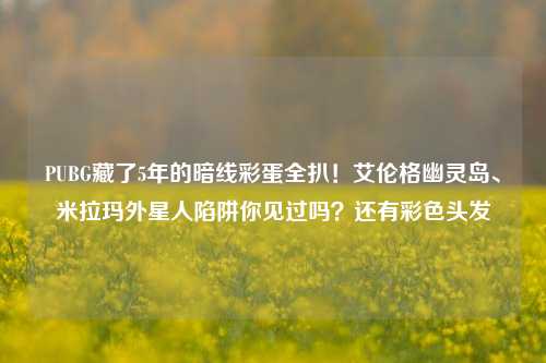PUBG藏了5年的暗线彩蛋全扒!艾伦格幽灵岛、米拉玛外星人陷阱你见过吗?还有彩色头发