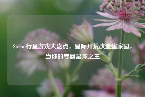 Steam行星游戏大盘点,星际开荒改造建家园,当你的专属星球之主