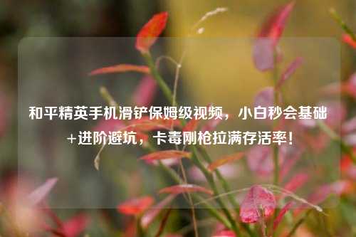 和平精英手机滑铲保姆级视频,小白秒会基础+进阶避坑,卡毒刚枪拉满存活率!