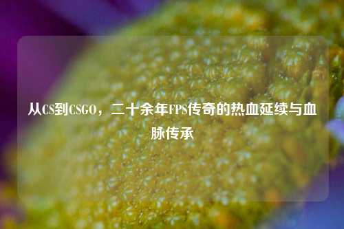 从CS到CSGO,二十余年FPS传奇的热血延续与血脉传承