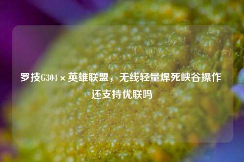 罗技G304×英雄联盟,无线轻量焊死峡谷操作 还支持优联吗