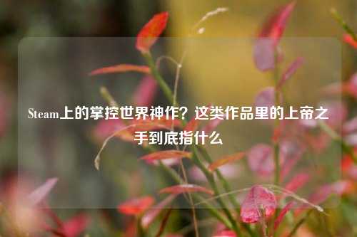 Steam上的掌控世界神作?这类作品里的上帝之手到底指什么