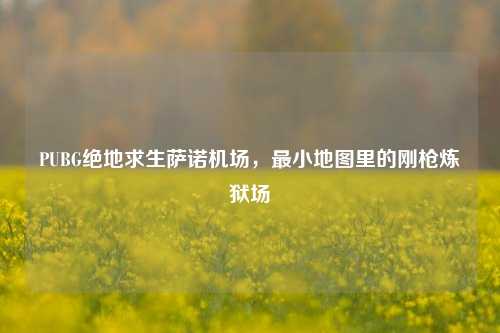 PUBG绝地求生萨诺机场,最小地图里的刚枪炼狱场
