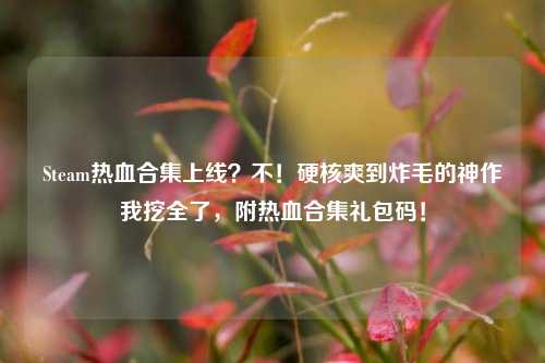 Steam热血合集上线?不!硬核爽到炸毛的神作我挖全了,附热血合集礼包码!