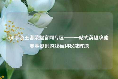 手游王者荣耀官网专区——一站式英雄攻略赛事资讯游戏福利权威阵地