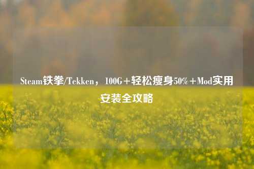 Steam铁拳/Tekken,100G+轻松瘦身50%+Mod实用安装全攻略