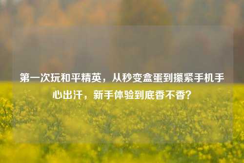 之一次玩和平精英,从秒变盒蛋到攥紧手机手心出汗,新手体验到底香不香?