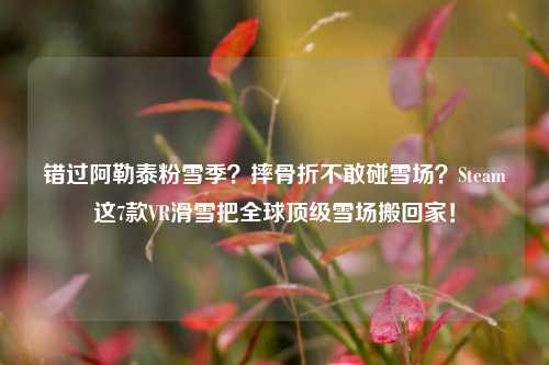 错过阿勒泰粉雪季?摔骨折不敢碰雪场?Steam这7款VR滑雪把全球顶级雪场搬回家!