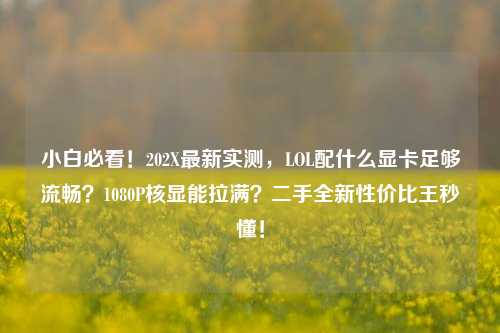 小白必看!202X最新实测,LOL配什么显卡足够流畅?1080P核显能拉满?二手全新性价比王秒懂!