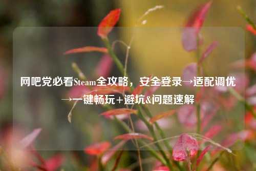 网吧党必看Steam全攻略，安全登录→适配调优→一键畅玩+避坑&问题速解