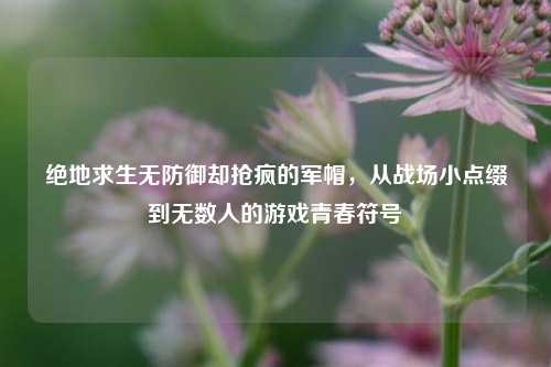 绝地求生无防御却抢疯的军帽,从战场小点缀到无数人的游戏青春符号