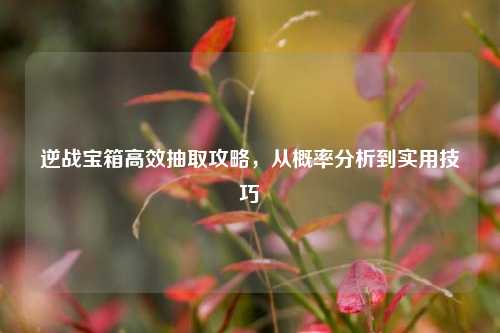逆战宝箱高效抽取攻略,从概率分析到实用技巧