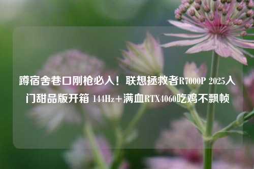 蹲宿舍巷口刚枪必入!联想拯救者R7000P 2025入门甜品版开箱 144Hz+满血RTX4060吃鸡不飘帧