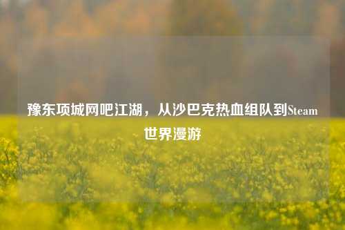 豫东项城网吧江湖,从沙巴克热血组队到Steam世界漫游