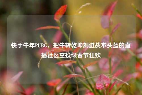 快手牛年PUBG,把牛转乾坤刻进战术头盔的直播社区空投级春节狂欢