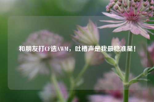 和朋友打CF选AWM,吐槽声是我最稳准星!