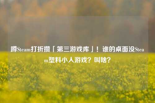 蹲Steam打折攒「第三游戏库」!谁的桌面没Steam塑料小人游戏?叫啥?
