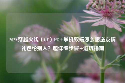 202X穿越火线(CF)PC+掌机双端怎么赠送友情礼包给别人?超详细步骤+避坑指南