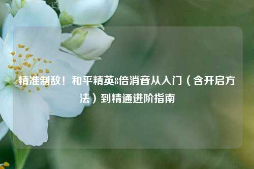 精准制敌!和平精英8倍消音从入门(含开启 )到精通进阶指南