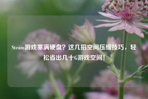 Steam游戏塞满硬盘?这几招空间压缩技巧,轻松省出几十G游戏空间!