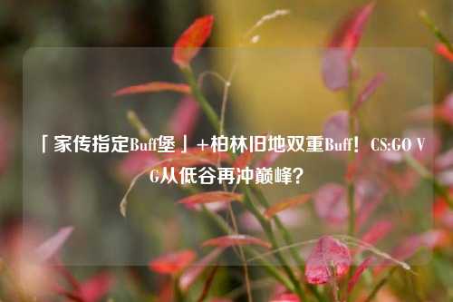 「家传指定Buff堡」+柏林旧地双重Buff!CS:GO VG从低谷再冲巅峰?