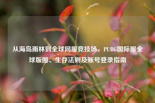 从海岛雨林到全球同服竞技场，PUBG国际服全球版图、生存法则及账号登录指南