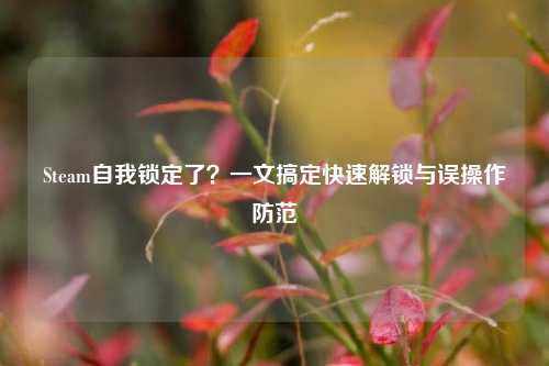 Steam自我锁定了？一文搞定快速解锁与误操作防范